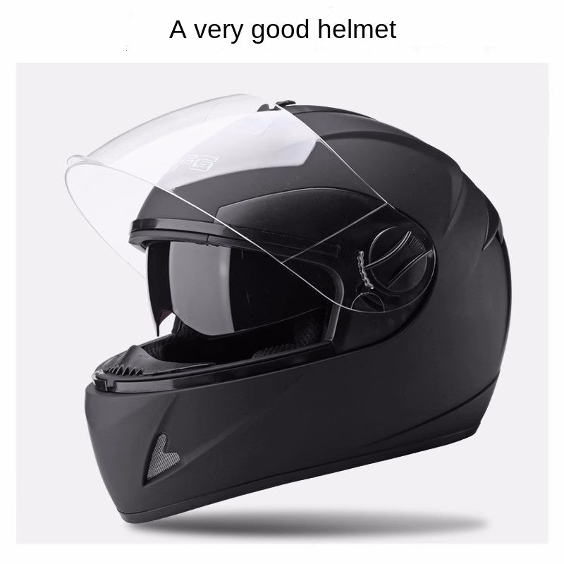 Motorcycle Helmet For Men And Women Four Seasons Universal Full Helmet Winter Warm Full Coverage Safety Cap Christmas
