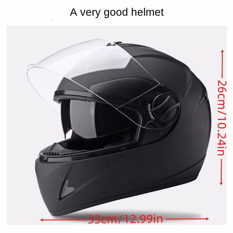 Motorcycle Helmet For Men And Women Four Seasons Universal Full Helmet Winter Warm Full Coverage Safety Cap Christmas