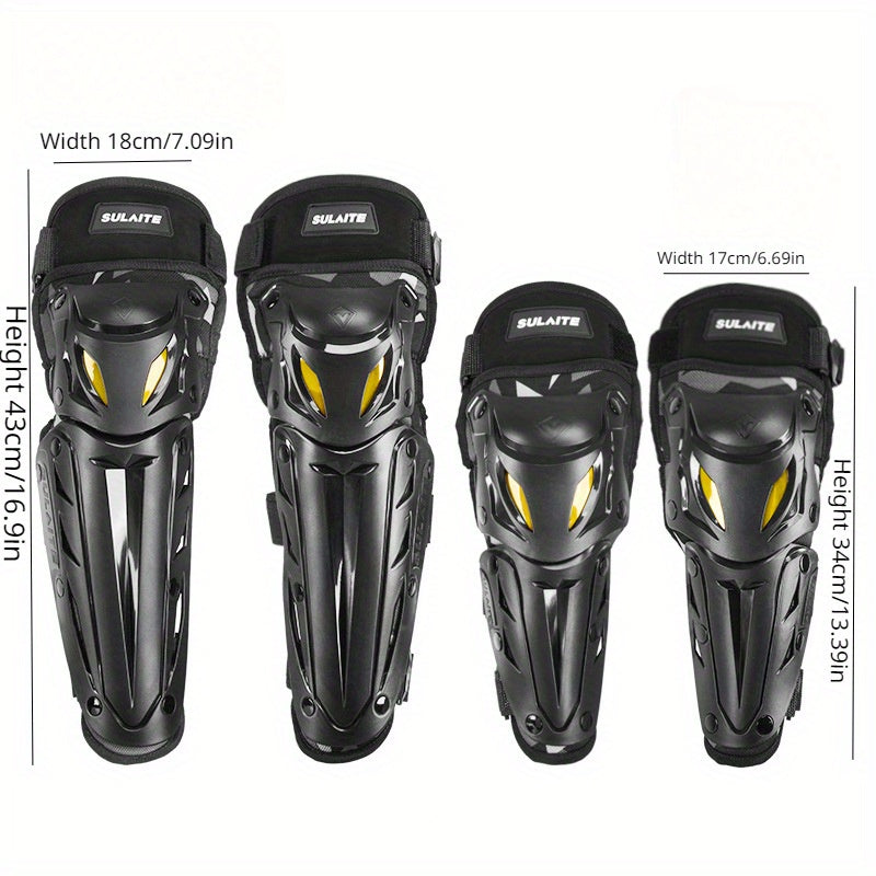 [Popular Choice] Motorcycle Riding Knee Pads Motorcycle Riding Elbow Pads Off-road Outdoor Sports Windproof