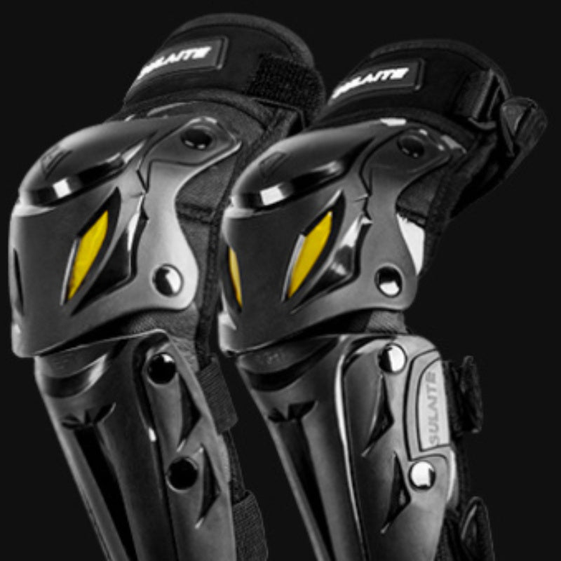 [Popular Choice] Motorcycle Riding Knee Pads Motorcycle Riding Elbow Pads Off-road Outdoor Sports Windproof Black