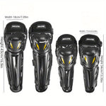 [Popular Choice] Motorcycle Riding Knee Pads Motorcycle Riding Elbow Pads Off-road Outdoor Sports Windproof Black