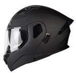 Sleek Men’S Modular Flip-Up Motorcycle Helmet with ABS Construction - No Accessories Included