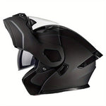 Sleek Men’S Modular Flip-Up Motorcycle Helmet with ABS Construction - No Accessories Included S / Sub black
