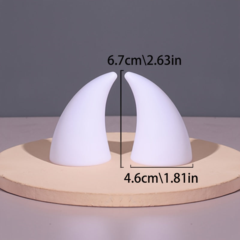 Silicone Material Demon Horn Helmet Decoration Motorcycle Helmet Modification Ears Demon Horn Antler Decoration Sticker