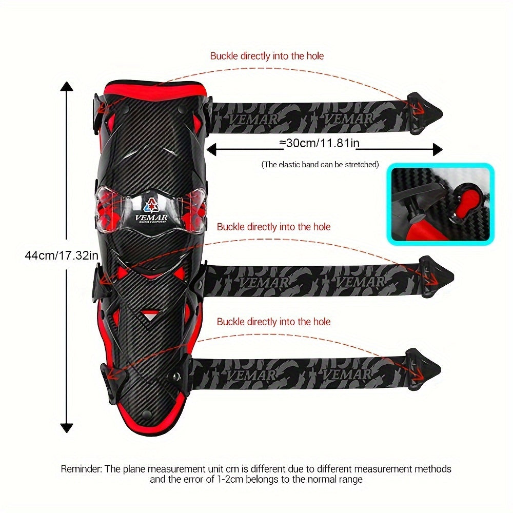 1Pair Motocross Knee Pads Anti-fall Motorcycle Knee Guards, Moto Protection Removable Warm Knee Liner Motorcycle Knee Protectors Safety Guards