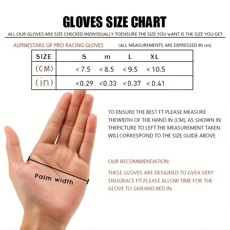 2pcs Motorcycle Gloves, Off-Road Racing Anti-Slip Gloves, Touch Screen Breathable Cycling Gloves for Riding, Etc Christmas Gift