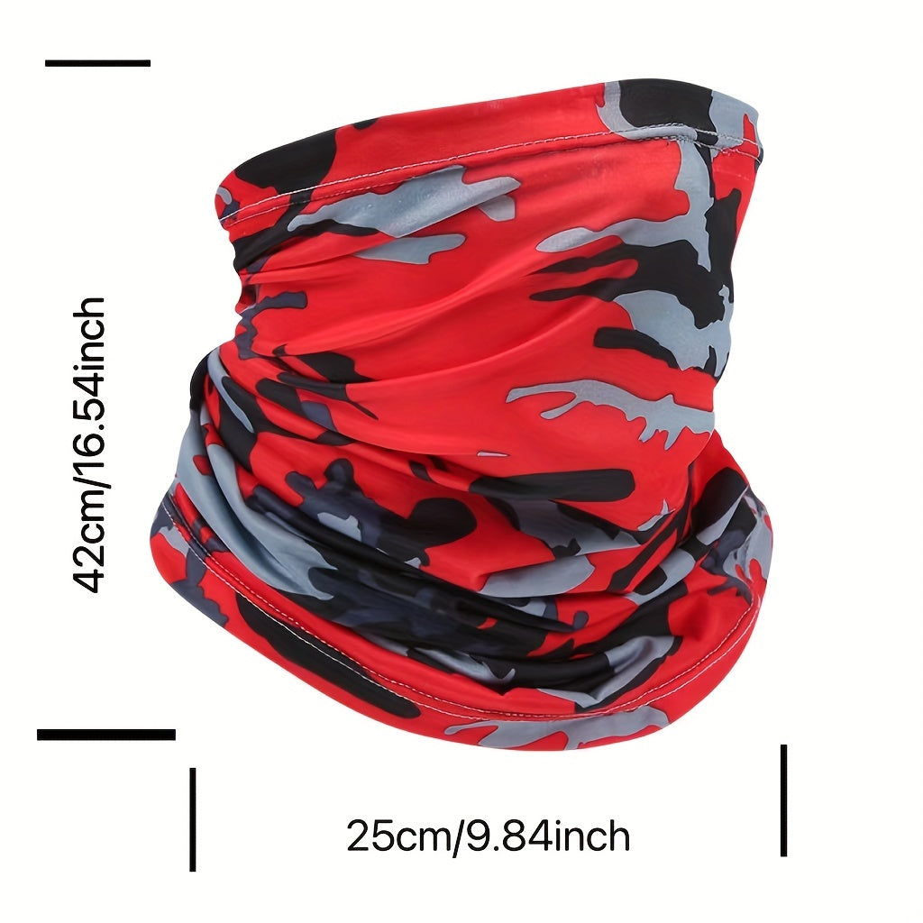 Outdoor Sunscreen Mask Bandana Men's Face Scarf Summer Protection Full Face Neck Gaiter Motorcycle Ice Silk Head Cover Riding Equipment