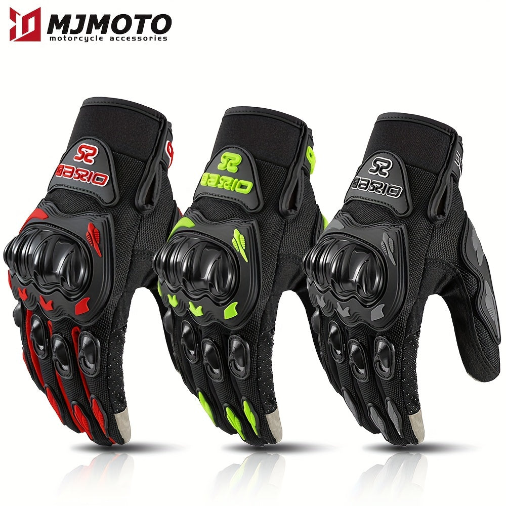 Summer Breathable Motorcycle Gloves for Men & Women: Anti-Slip Touch Screen Gloves with Non-Slip Grip for Riding Safety