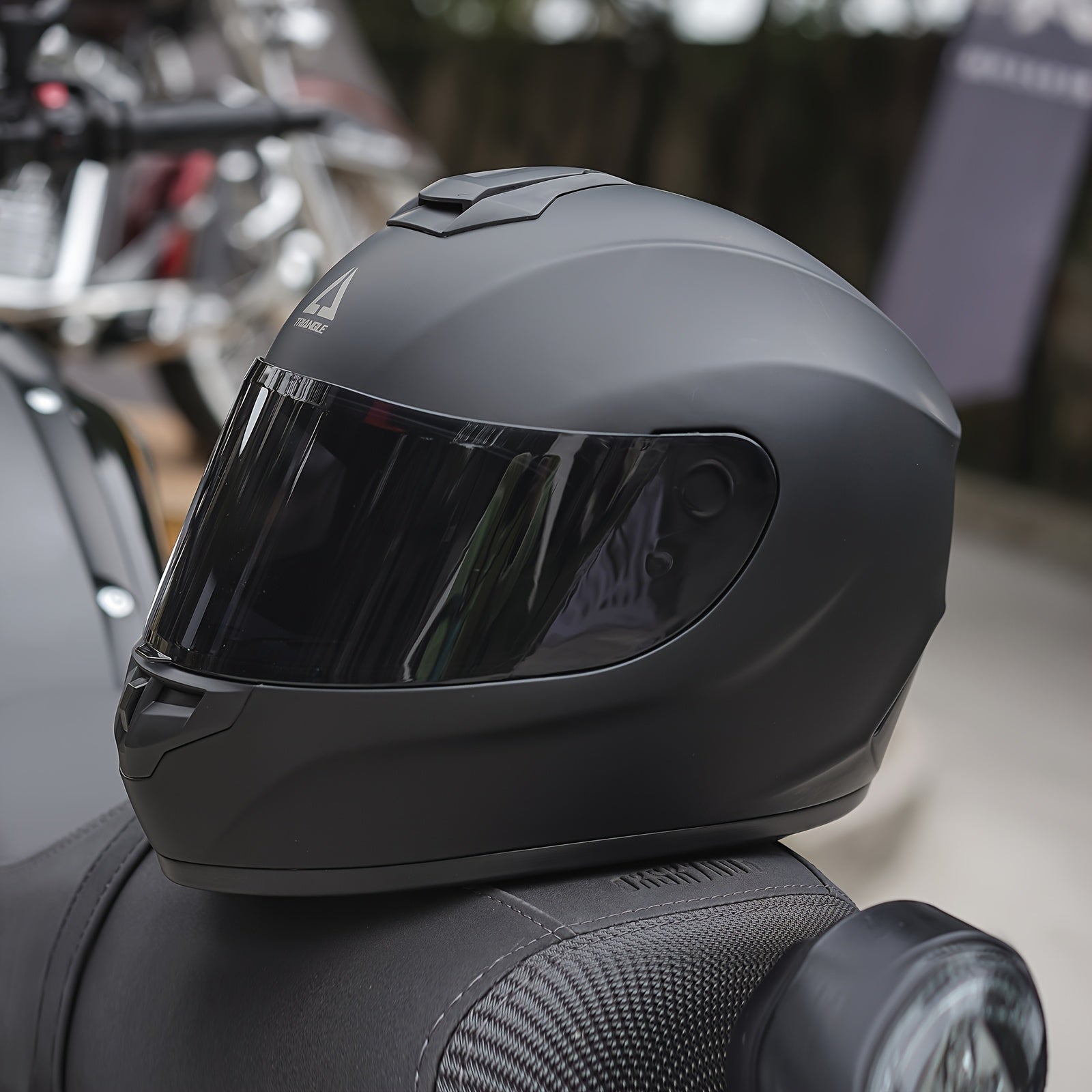 TRIANGLE Full Face Motorcycle Helmet for Men And Women - Dual Visors Safe & Reliable High - Quality Materials Multiple