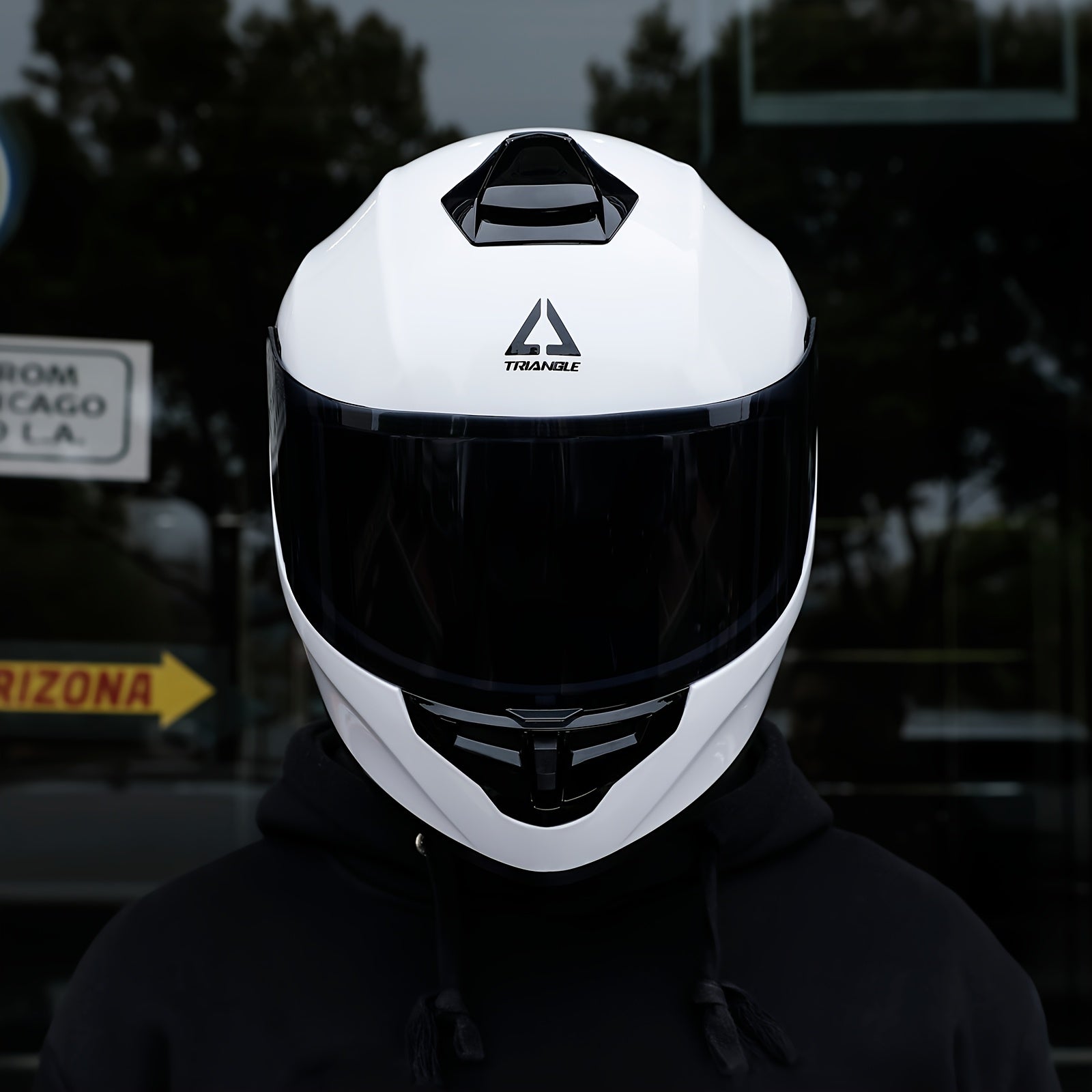 TRIANGLE Full Face Motorcycle Helmet for Men And Women - Dual Visors Safe & Reliable High - Quality Materials Multiple