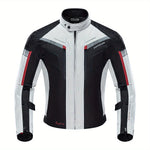 [Armored Motorcycle Jacket] CE Armored ZYXFORMIS 1pc Men's Motorcycle Jacket - Windproof, Waterproof Full Body Protective Gear - Motorski