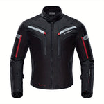 [Armored Motorcycle Jacket] CE Armored ZYXFORMIS 1pc Men's Motorcycle Jacket - Windproof, Waterproof Full Body Protective Gear - Motorski