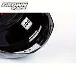 Crown Racing Motorcycle Dual Visor Flip Up Modular Open Face Helmet DOT Authentication Motorcycle Helmet With Tail Wing