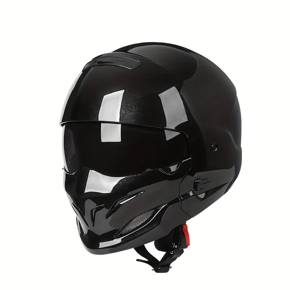 1pc Nice Motorcycle Helmet Vintage Motorcycle Helmet Christmas Gift Bright Black / M