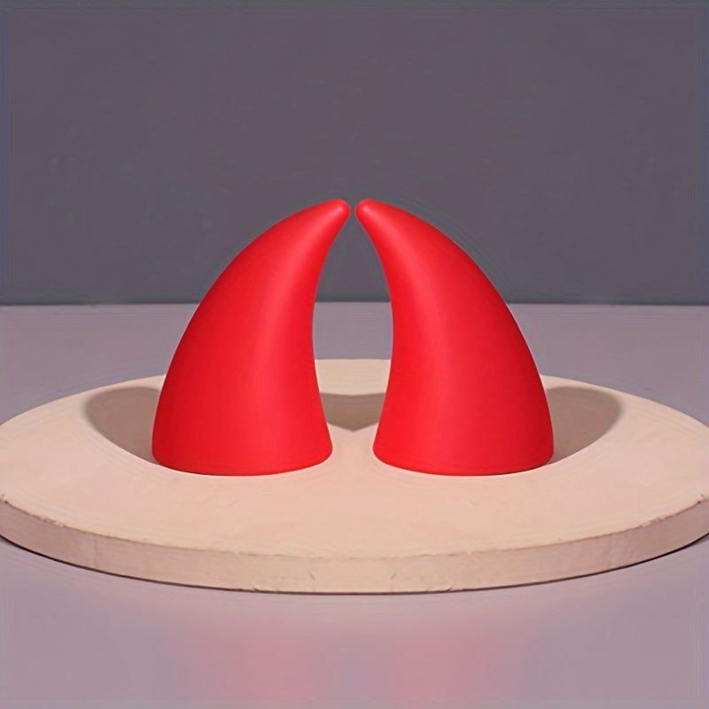 Silicone Material Demon Horn Helmet Decoration Motorcycle Helmet Modification Ears Demon Horn Antler Decoration Sticker