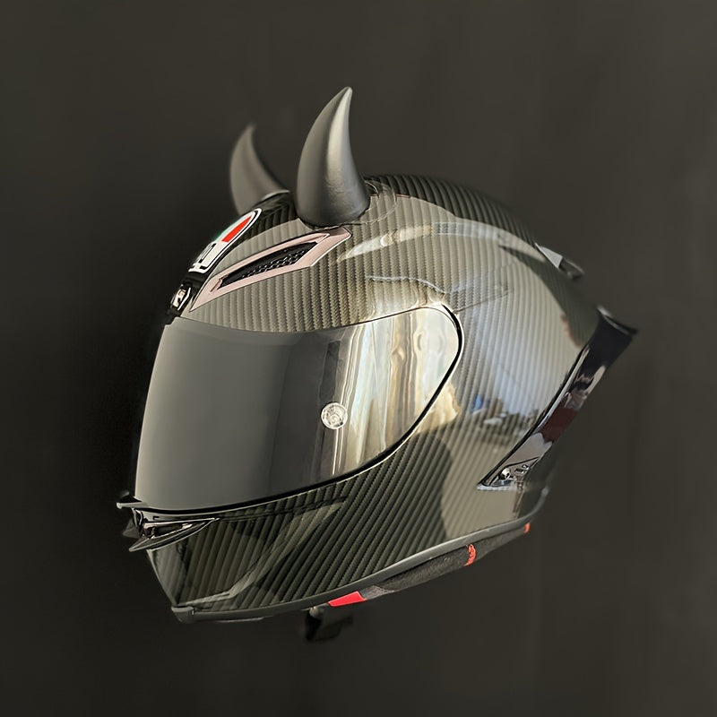 Silicone Material Demon Horn Helmet Decoration Motorcycle Helmet Modification Ears Demon Horn Antler Decoration Sticker