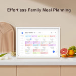 10.1 Inch Smart Digital Calendar Planner & Chore Chart, IPS HD Touchscreen Interactive Display for Family Schedules, Desk Stand Included - Share Photos/Videos