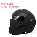 1 Matt Black S-XL Motorcycle Helmet - Durable ABS All-Season Protection with Reflective Visor & Ventilation Available