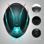 TRIANGLE Full Face Motorcycle Helmet for Men And Women - Dual Visors Safe & Reliable High - Quality Materials Multiple