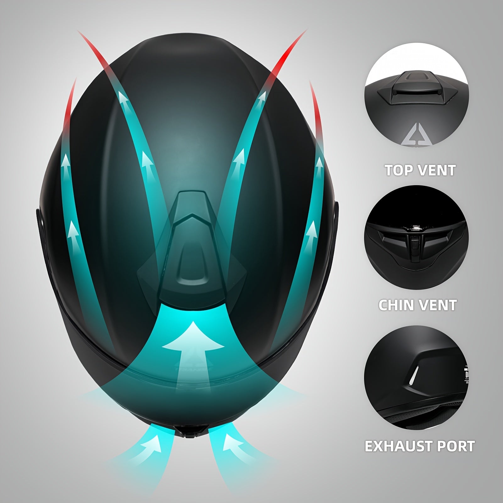 TRIANGLE Full Face Motorcycle Helmet for Men And Women - Dual Visors Safe & Reliable High - Quality Materials Multiple