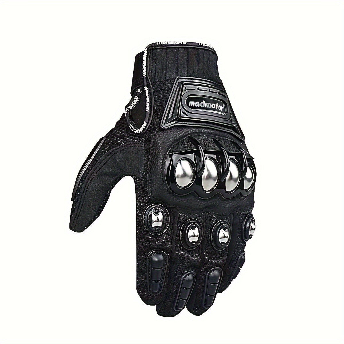 Durable Black Steel Knuckle Gloves - For Outdoor Motorcycle Riding -  Steel Knuckle Protection - For Men & Women - Perfect Gift for Motorcyclists