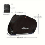 Motorcycle Covers, Heavy Duty 210D Waterproof UV Protective Tear Proof Motorbike Cover With Safety Cloth Lock Holes Design - Motorski