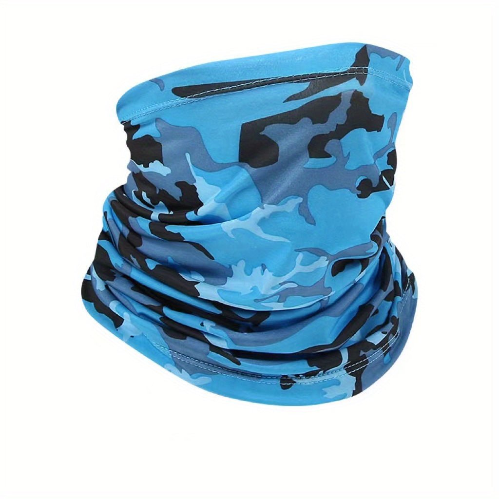 Outdoor Sunscreen Mask Bandana Men's Face Scarf Summer Protection Full Face Neck Gaiter Motorcycle Ice Silk Head Cover Riding Equipment - Motorski