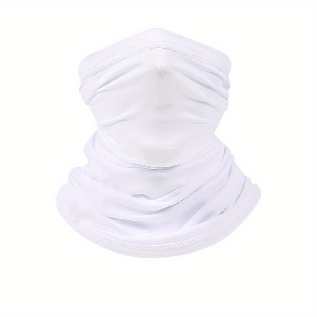 Outdoor Sunscreen Mask Bandana Men's Face Scarf Summer Protection Full Face Neck Gaiter Motorcycle Ice Silk Head Cover Riding Equipment - Motorski
