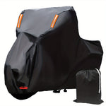 Tokept Black Motorcycle Cover, 210D Oxford Fabric Sun Protection, Vehicle Cover for Harley Davidson for HONDA for SUZUKI Kawasaki Yamaha - Motorski