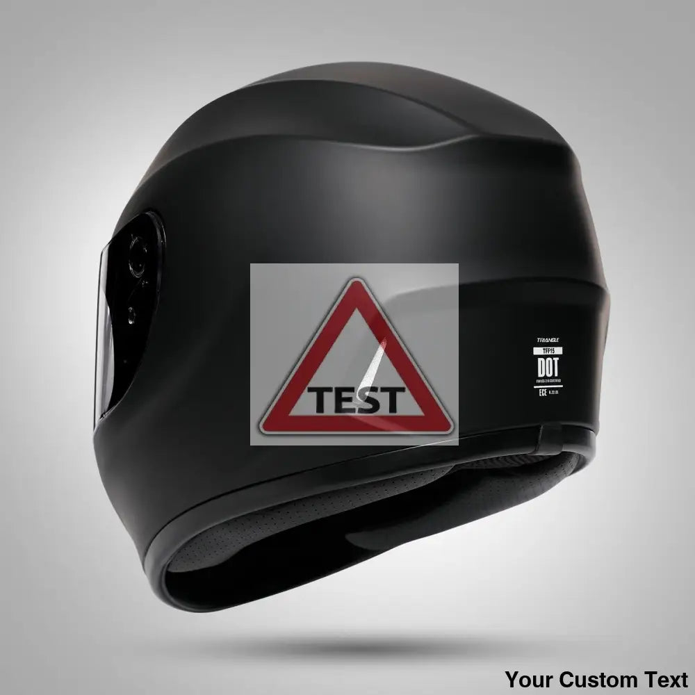 TRIANGLE Full Face Motorcycle Helmet with Tinted Visor for Men DOT Approved - Motorski