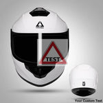 TRIANGLE Full Face Motorcycle Helmet with Tinted Visor for Men DOT Approved - Motorski