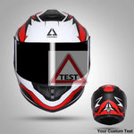 TRIANGLE Full Face Motorcycle Helmet with Tinted Visor for Men DOT Approved - Motorski