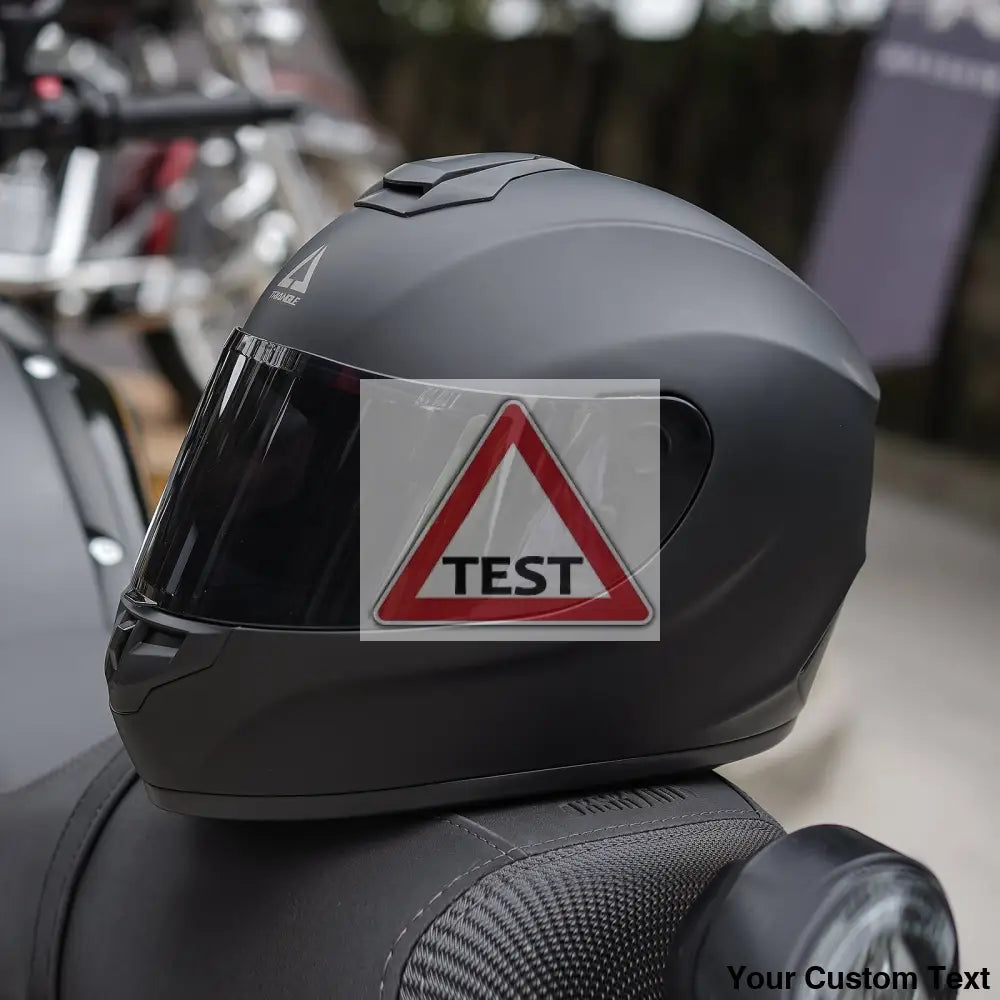 TRIANGLE Full Face Motorcycle Helmet with Tinted Visor for Men DOT Approved - Motorski