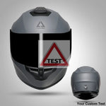 TRIANGLE Full Face Motorcycle Helmet with Tinted Visor for Men DOT Approved - Motorski