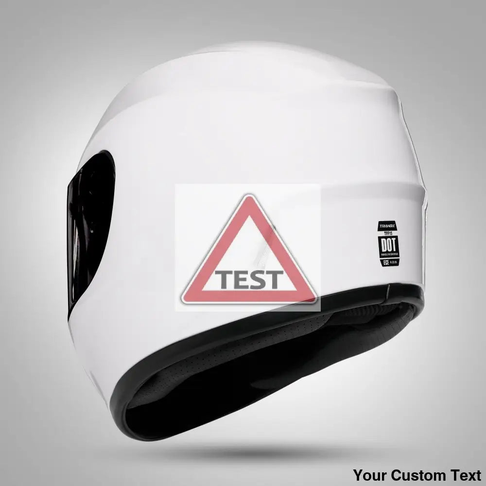 TRIANGLE Full Face Motorcycle Helmet with Tinted Visor for Men DOT Approved - Motorski