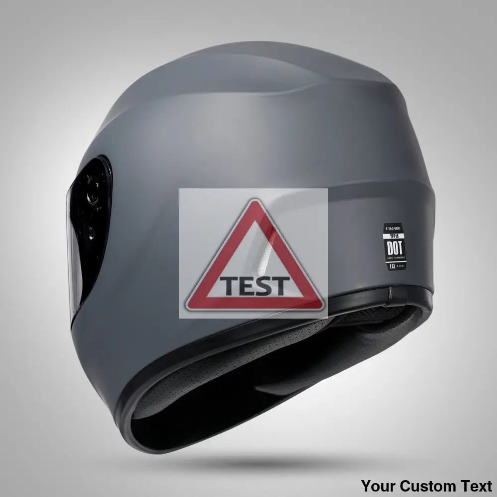 TRIANGLE Full Face Motorcycle Helmet with Tinted Visor for Men DOT Approved - Motorski