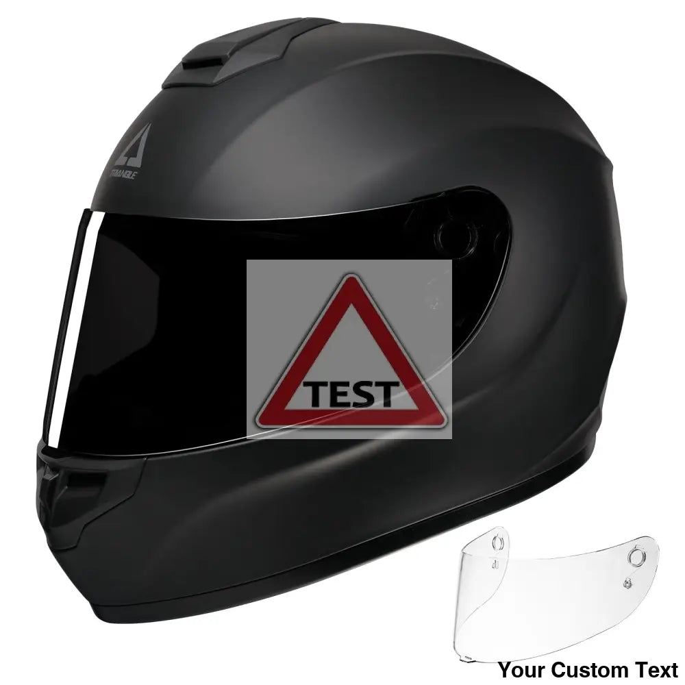TRIANGLE Full Face Motorcycle Helmet with Tinted Visor for Men DOT Approved - Motorski