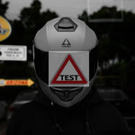 TRIANGLE Full Face Motorcycle Helmet with Tinted Visor for Men DOT Approved - Motorski