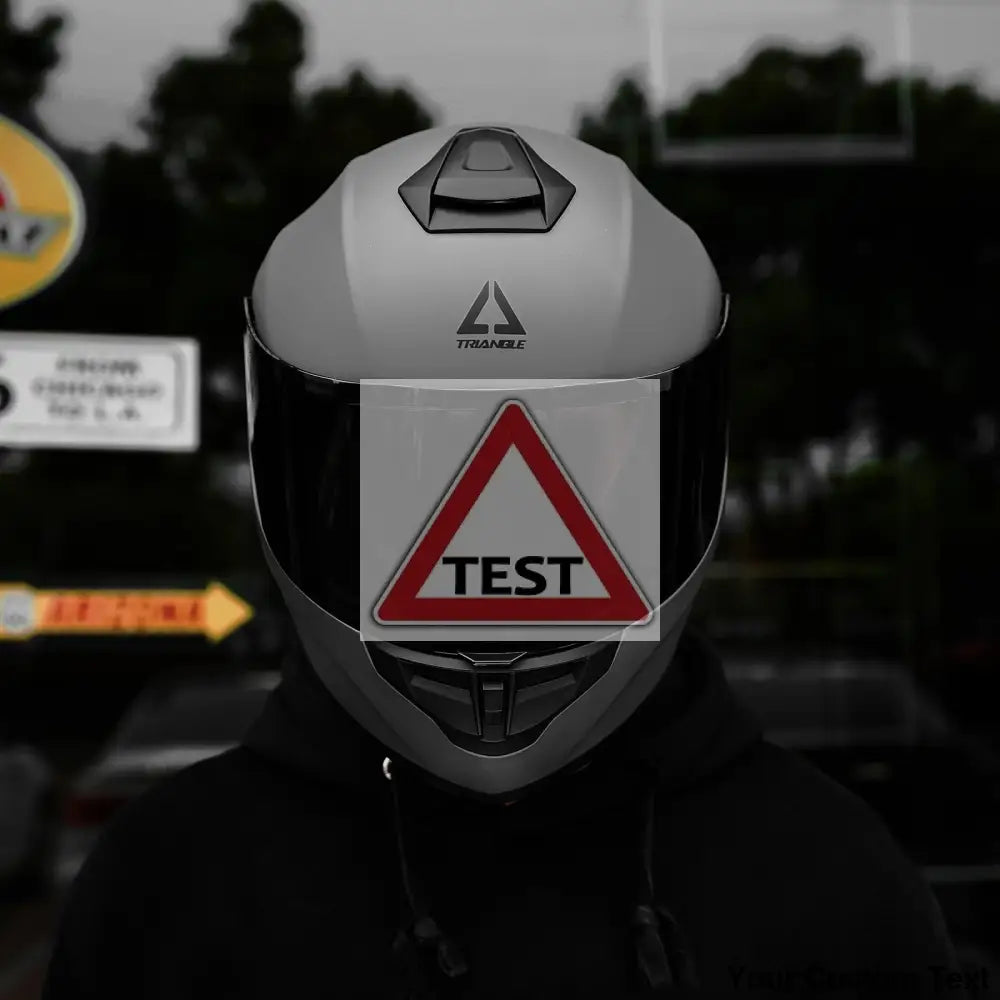 TRIANGLE Full Face Motorcycle Helmet with Tinted Visor for Men DOT Approved - Motorski