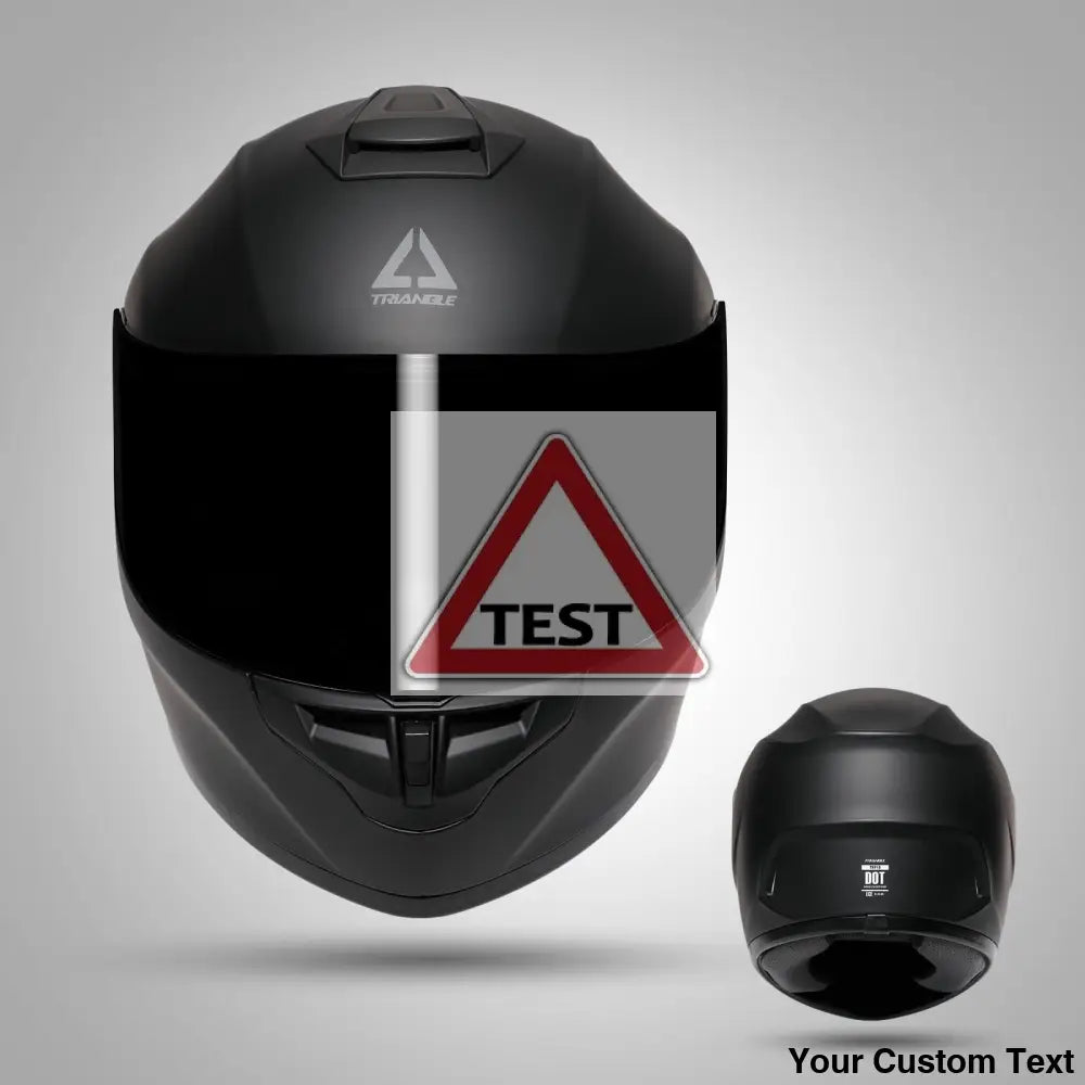 TRIANGLE Full Face Motorcycle Helmet with Tinted Visor for Men DOT Approved - Motorski