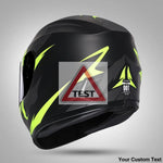 TRIANGLE Full Face Motorcycle Helmet with Tinted Visor for Men DOT Approved - Motorski