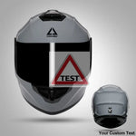 TRIANGLE Full Face Motorcycle Helmet with Tinted Visor for Men DOT Approved - Motorski