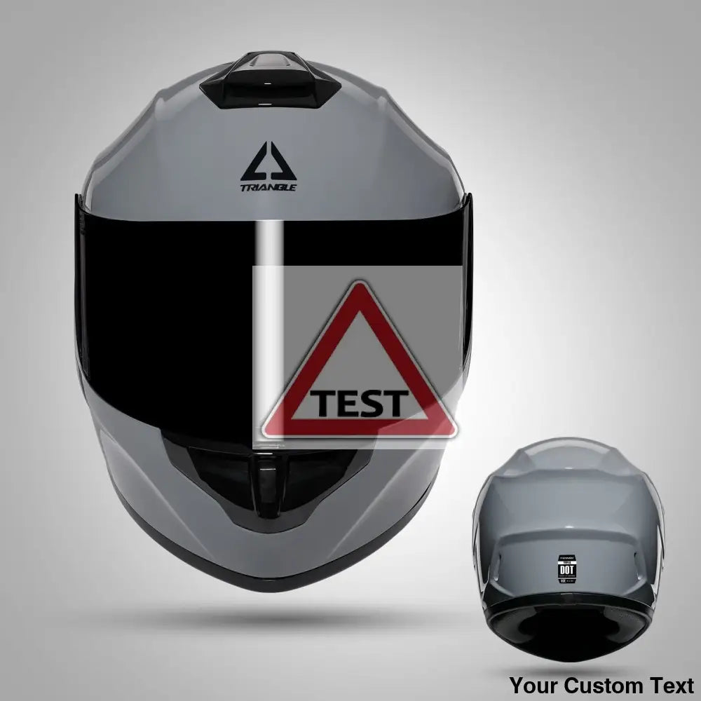 TRIANGLE Full Face Motorcycle Helmet with Tinted Visor for Men DOT Approved - Motorski