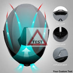 TRIANGLE Full Face Motorcycle Helmet with Tinted Visor for Men DOT Approved - Motorski