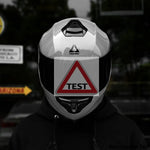 TRIANGLE Full Face Motorcycle Helmet with Tinted Visor for Men DOT Approved - Motorski