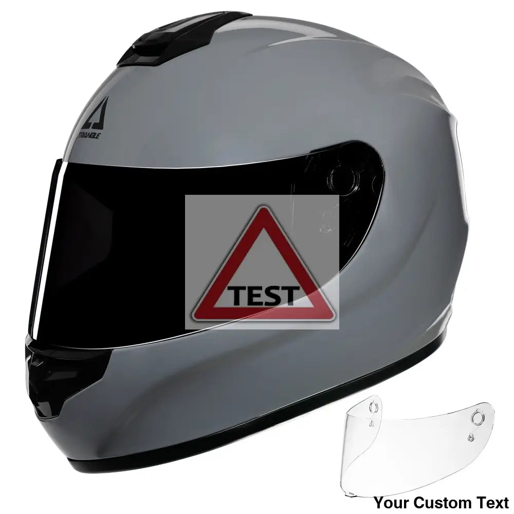 TRIANGLE Full Face Motorcycle Helmet with Tinted Visor for Men DOT Approved - Motorski