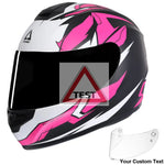 TRIANGLE Full Face Motorcycle Helmet with Tinted Visor for Men DOT Approved - Motorski