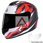 TRIANGLE Full Face Motorcycle Helmet with Tinted Visor for Men DOT Approved - Motorski