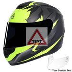 TRIANGLE Full Face Motorcycle Helmet with Tinted Visor for Men DOT Approved - Motorski